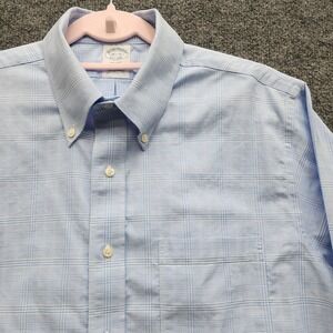 Brooks Brothers 1818 Regent Non-Iron Supima Cotton Check Dress Shirt 16.5/35